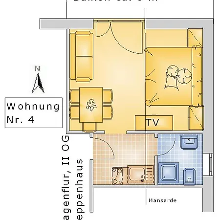 Lägenhet Gaestehaus Else *